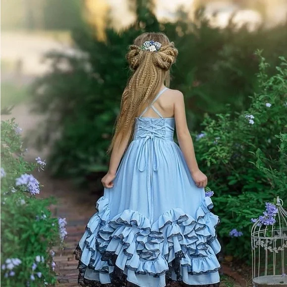 Dollcake A Thousand Words Frill Dress (Blue)